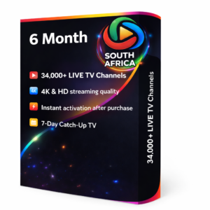 6 Month IPTV Subscription Packages in South Africa